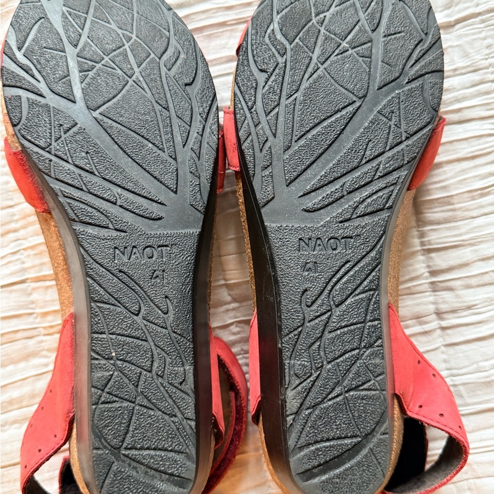 Naot Women's Red Sandals - Picture 2 of 5